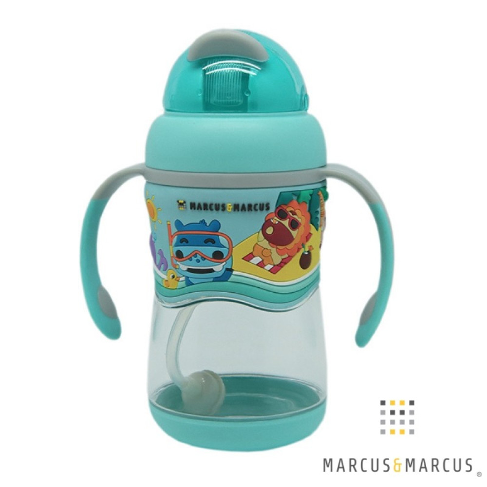 Marcus & Marcus Παιδικό Ποτηράκι "Stage Sippy" από Πλαστικό Τιρκουάζ 420ml για 12m+