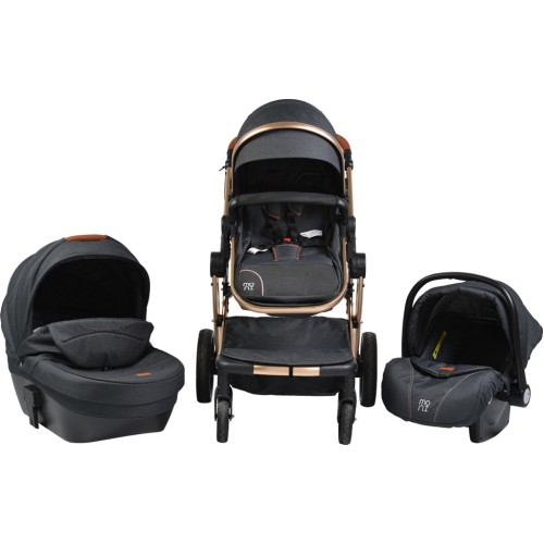 Moni Πολυκαρότσι Polly 3 in 1 Black