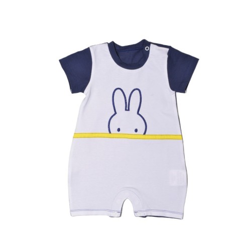 Miffy Des.10 Φορμάκι Καλοκαιρινό Λευκό Με Κέντημα 6-9 Mηνών/68 cm