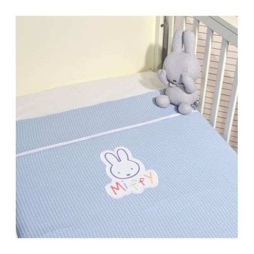 Miffy Des.11 Πικέ κούνιας Σιέλ 100x140