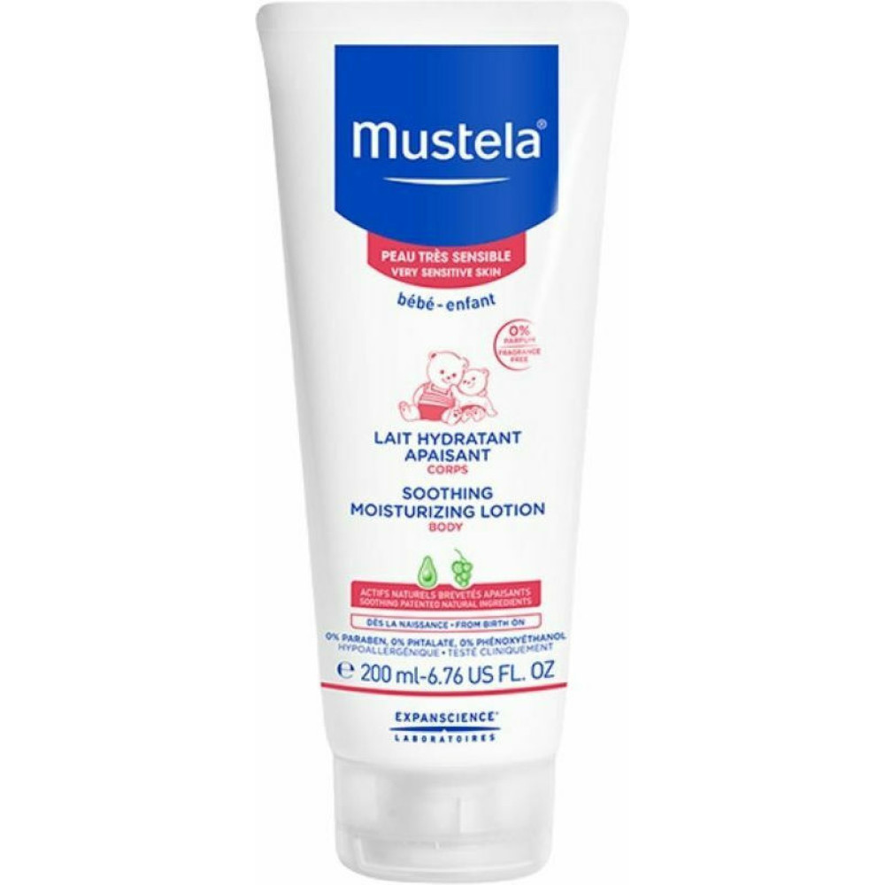 Mustela Soothing Moisturizing Lotion -  Καταπραϋντική Λοσιόν Eνυδάτωσης για το σώμα του μωρού  200ml