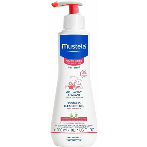 Mustela Soothing Cleansing Gel - Καταπραϋντικό Αφροντούς για Σώμα & Μαλλιά για Ευαίσθητο Δέρμα 300ml