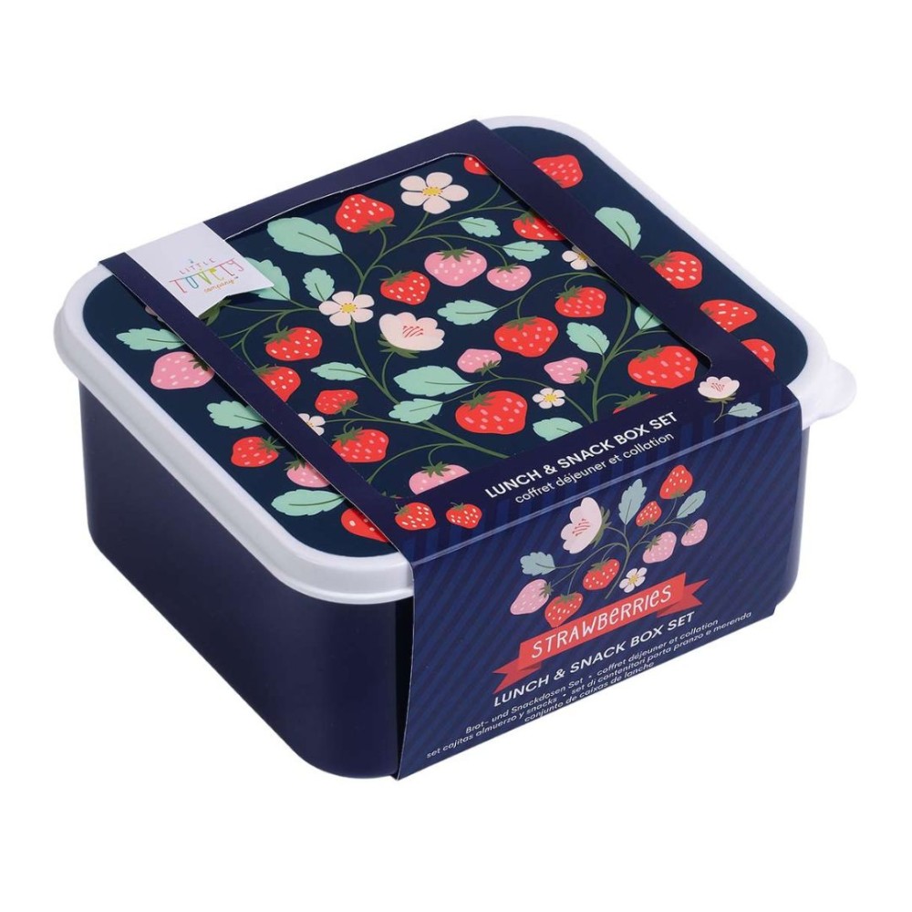 A little lovely company: Δοχείο φαγητού Lunch box set Strawberries