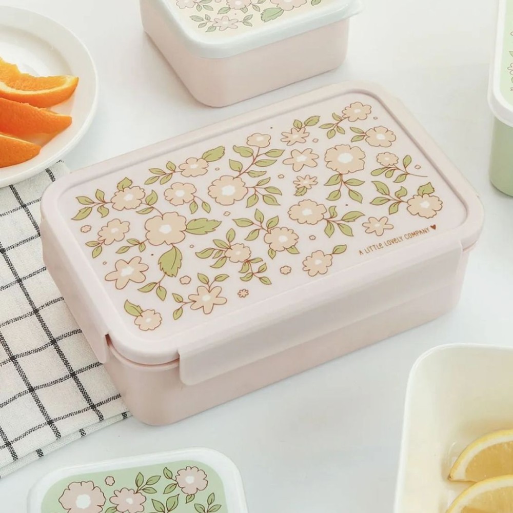 A little lovely company: Δοχείο φαγητού Bento Lunch box: Blossoms-pink