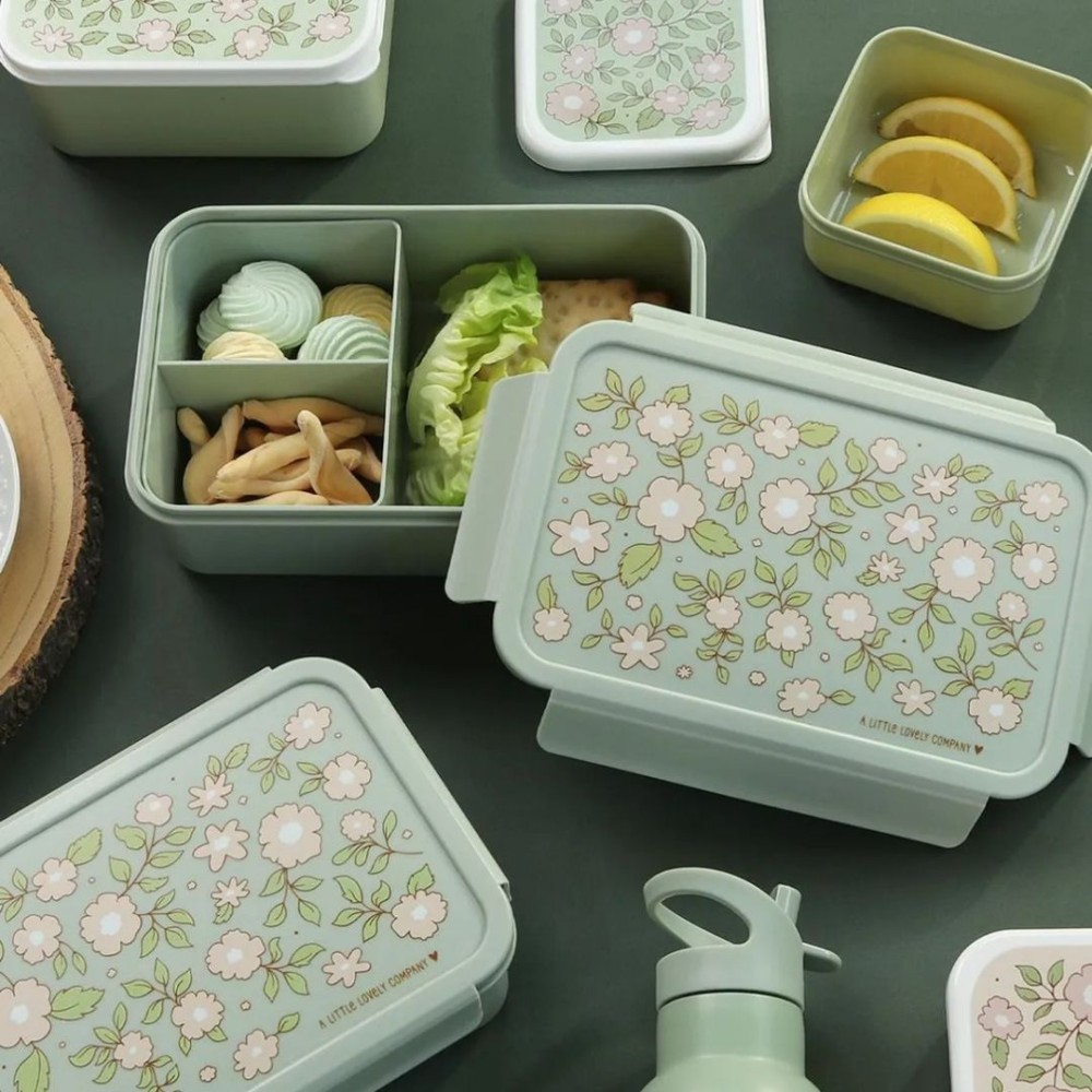 A little lovely company: Δοχείο φαγητού Bento Lunch box: Blossoms-sage