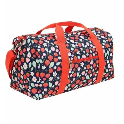 A little lovely company: Μικρό Weekend bag 46x25εκ - Strawberries