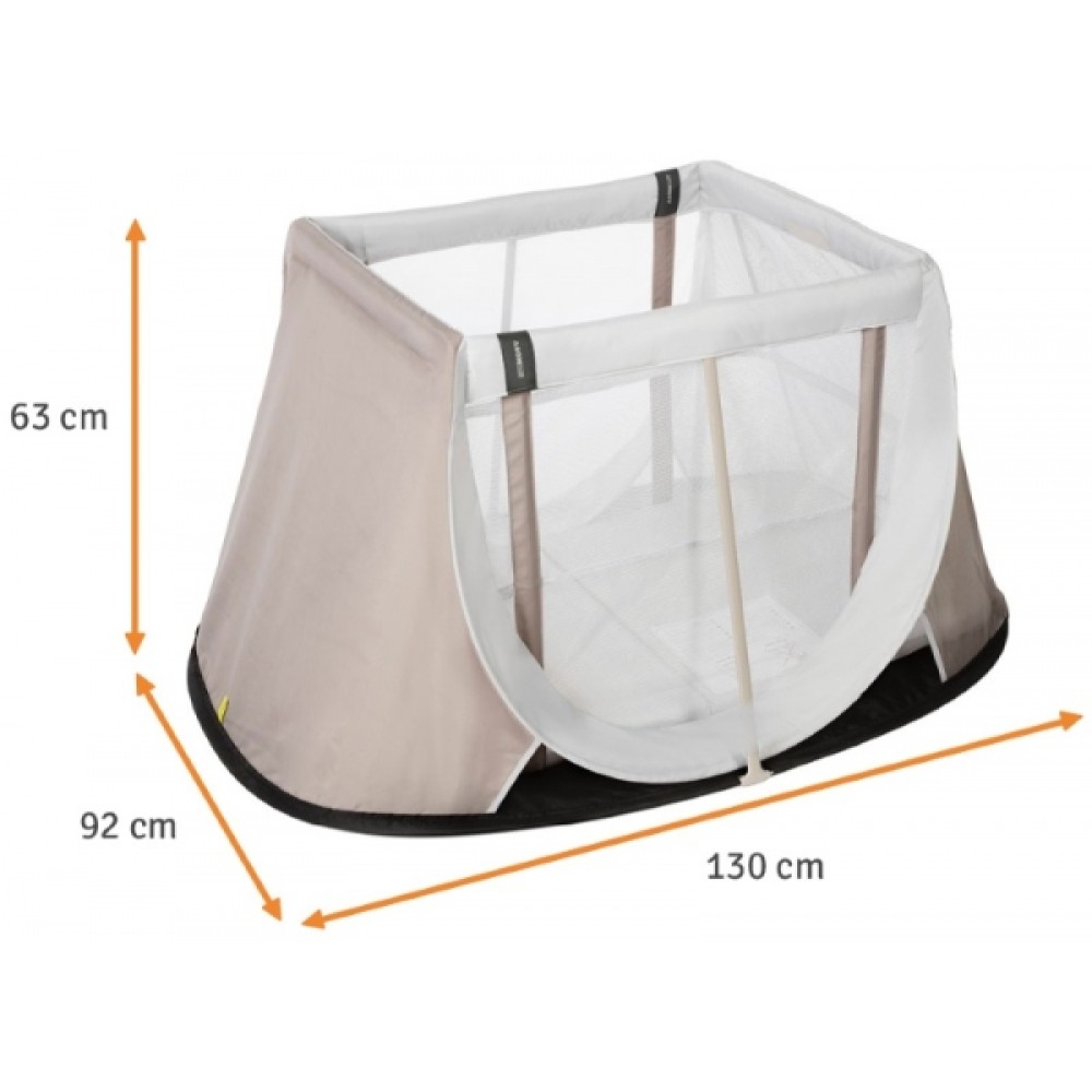 AeroMoov Αναδιπλούμενο παρκοκρέβατο Instant Travel Cot Seashell Olive