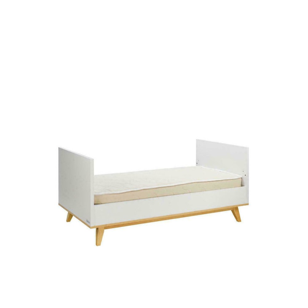 Bebe Stars Κούνια-Προεφηβικό Κρεβάτι Cappuccino White για Στρώμα 70x140cm