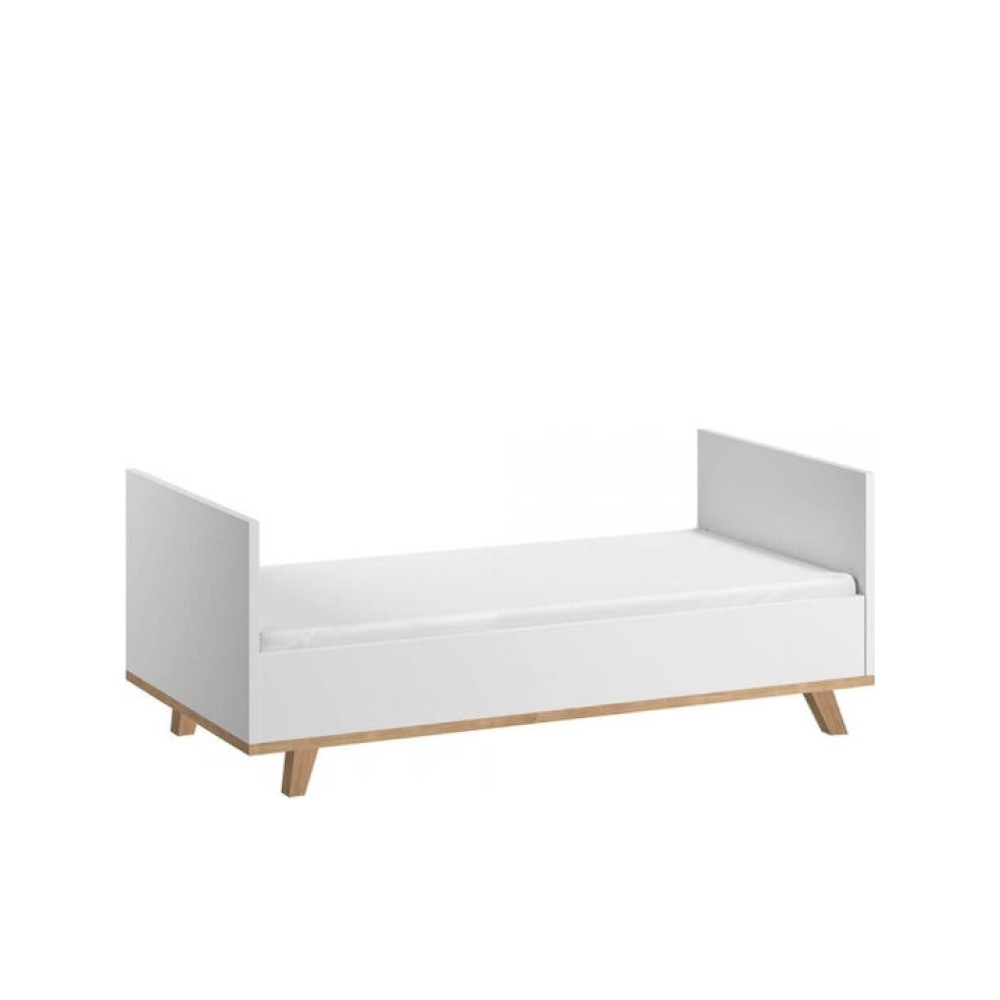 Bebe Stars Κούνια-Προεφηβικό Κρεβάτι Cappuccino White για Στρώμα 70x140cm