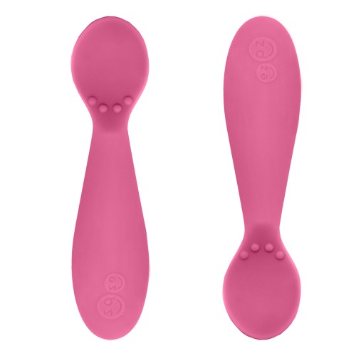 Ezpz: Εκπαιδευτικό κουτάλι 4+ μηνών Tiny Spoon Pink