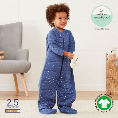 Ergo Pouch Χειμερινός Υπνόσακος με Πόδια Sleep Suit Bag 2.5 tog Sky 8-24m