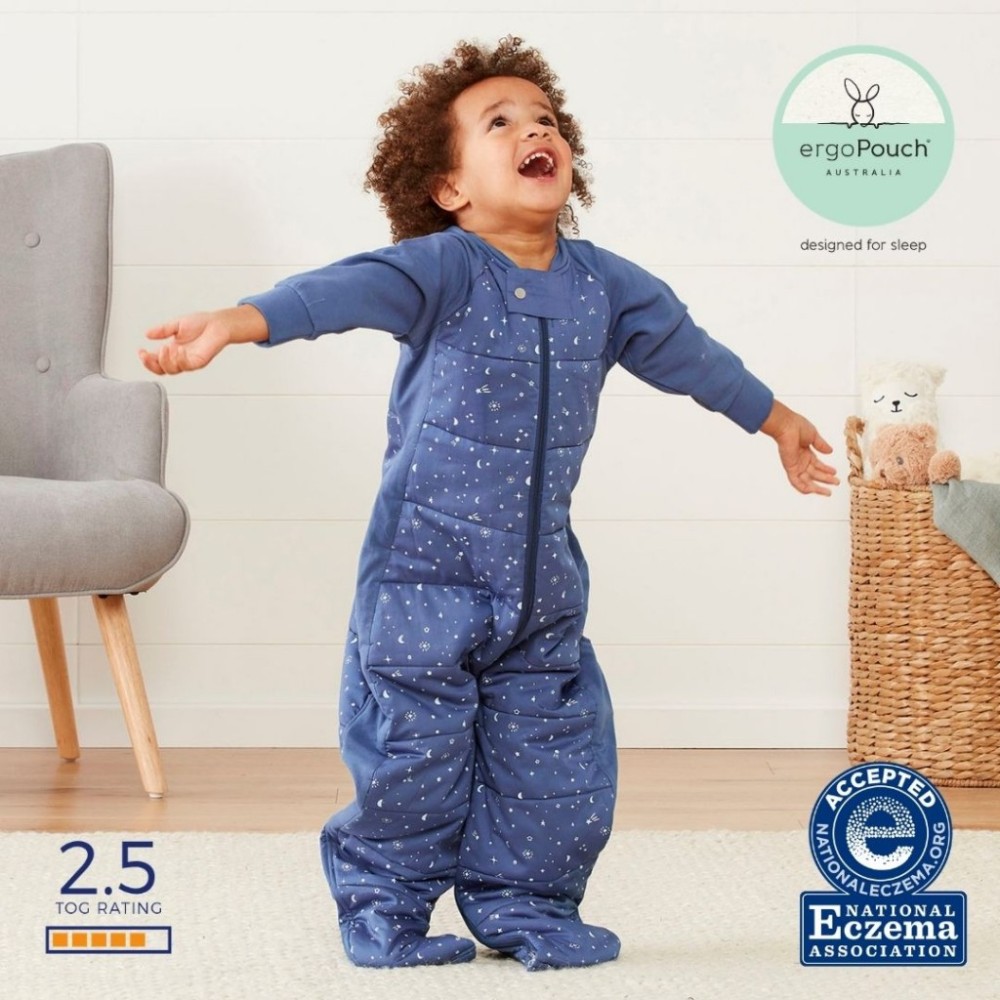 Ergo Pouch Χειμερινός Υπνόσακος με Πόδια Sleep Suit Bag 2.5 tog Sky 8-24m