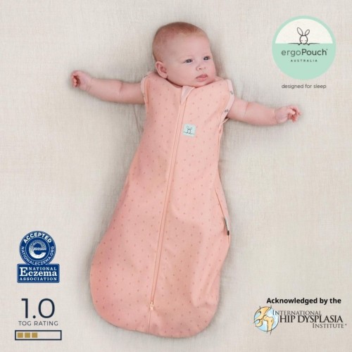 Ergo Pouch Φθινοπωρινός Υπνόσακος Cocoon Swaddle Bag 1 tog Pink 6-12m