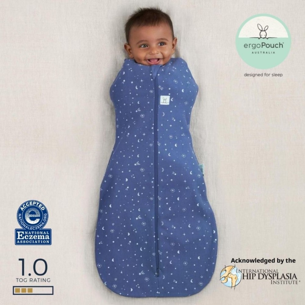 Ergo Pouch Φθινοπωρινός Cocoon Swaddle Bag 1 tog Night Sky 6-12m