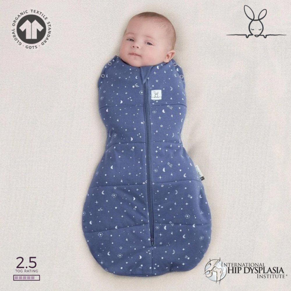 Ergo Pouch Χειμερινός Υπνόσακος Cocoon Swaddle Bag 2.5 tog Night Sky 6-12m