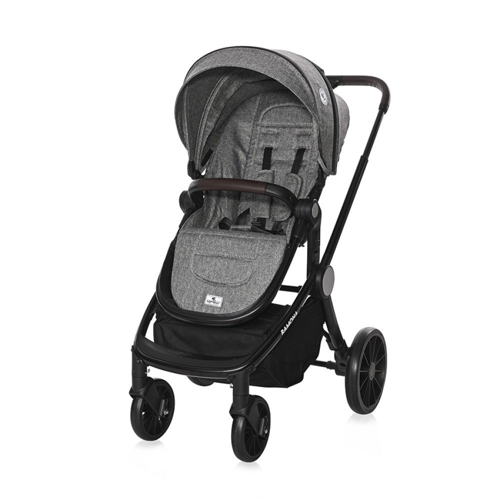 Lorelli Ρυθμιζόμενο Πολυκαρότσι Ramona 3 in 1 Steel Grey με Κάθισμα Αυτοκινήτου 0-13kg