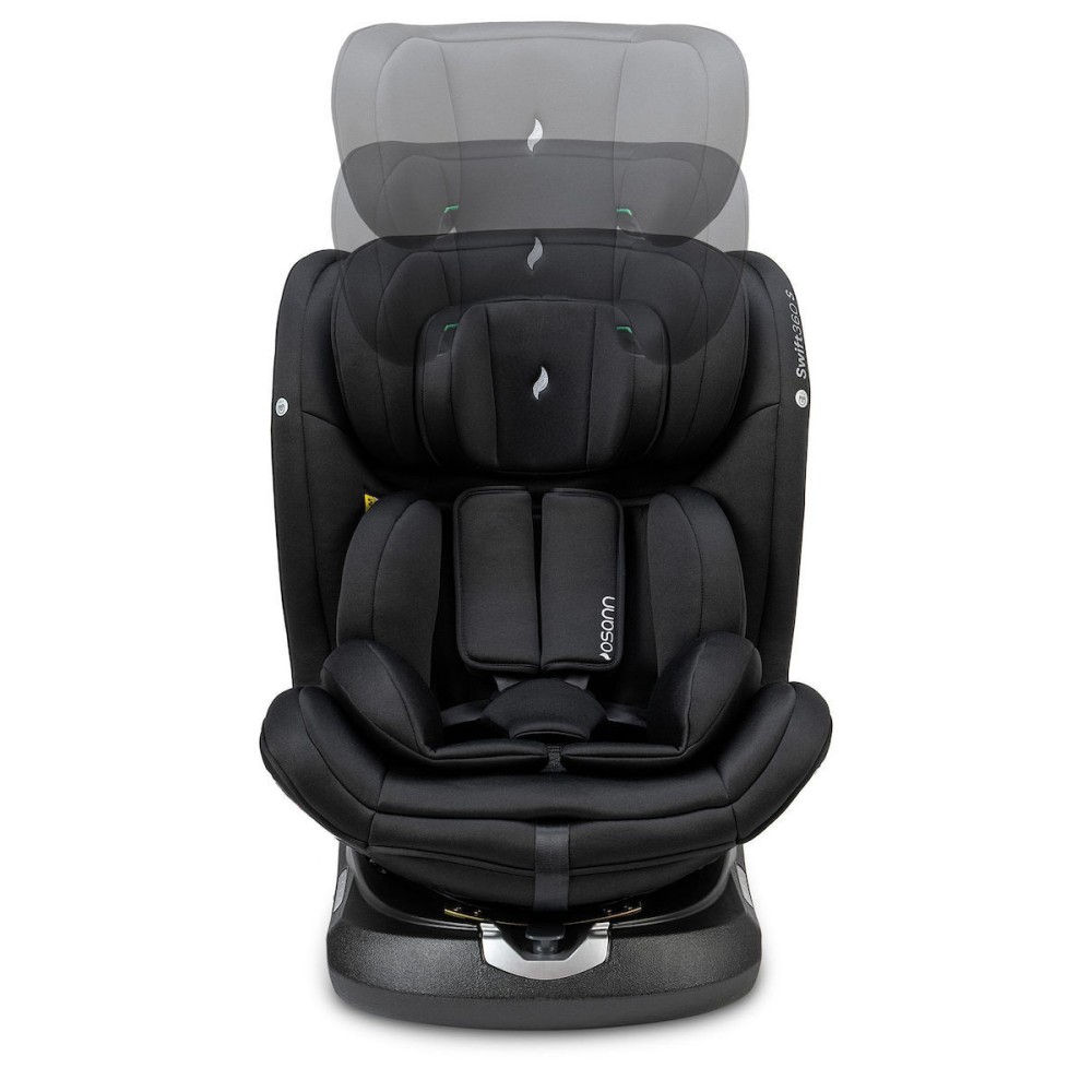 Osann Καθισματάκι Αυτοκινήτου Swift 360 S i-Size 9-36 kg με Isofix All Black