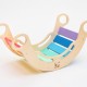 Elis Design Montessori Ξύλινη Κούνια 6 σε 1 Smile Rainbow