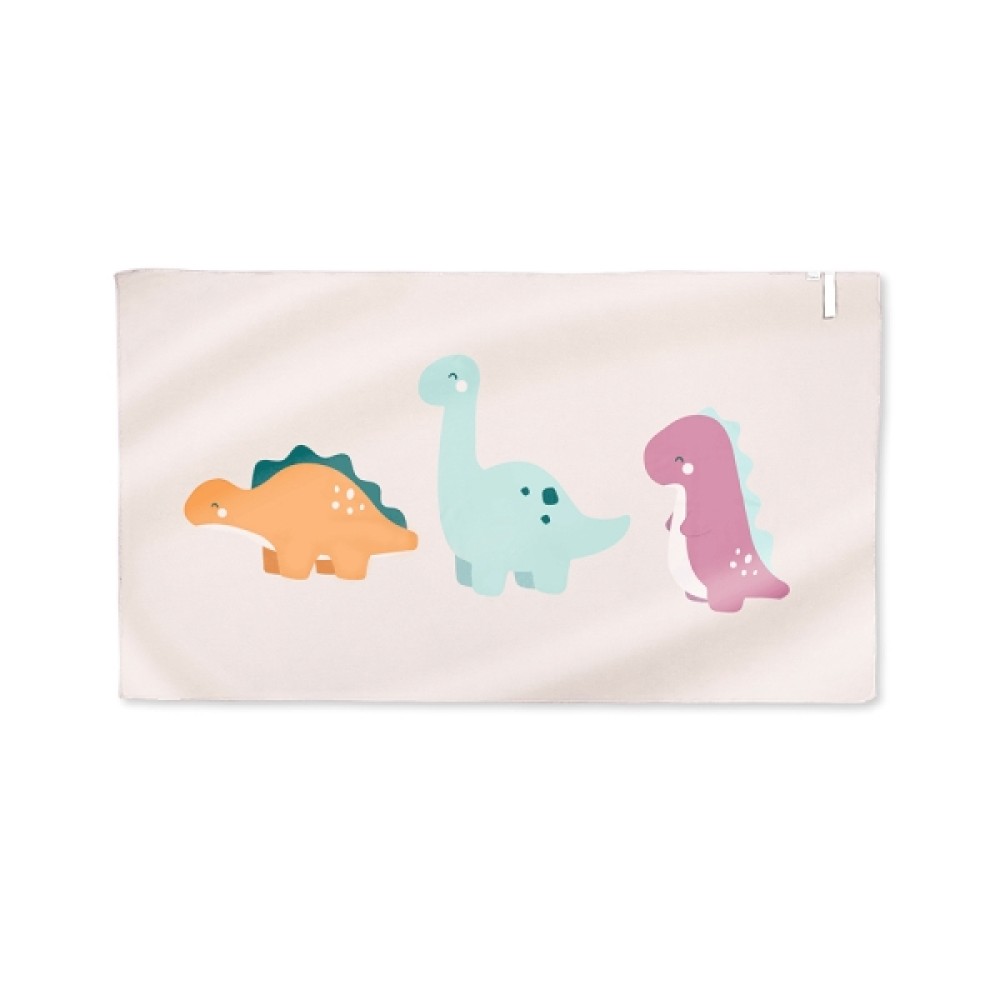 Saro Πετσέτα Παραλίας Microfiber Happy Dinos 90x160εκ.