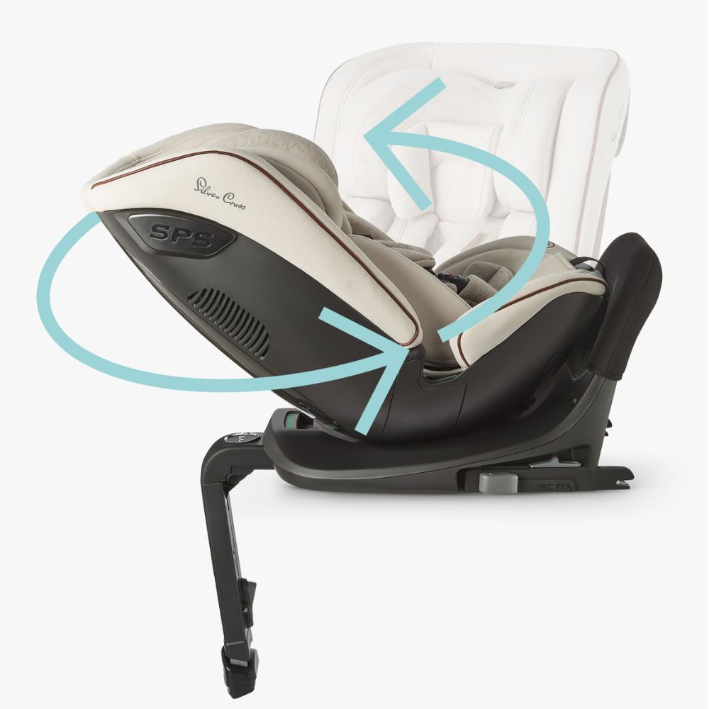 Silver Cross Καθισματάκι Αυτοκινήτου Motion 360° All Size 0-36 kg με Isofix Glacier