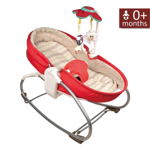 Bebe Stars Ηλεκτρικό Relax Μωρού Snooze Red με Μουσική και Δόνηση 3 σε 1 για Παιδί έως 18kg