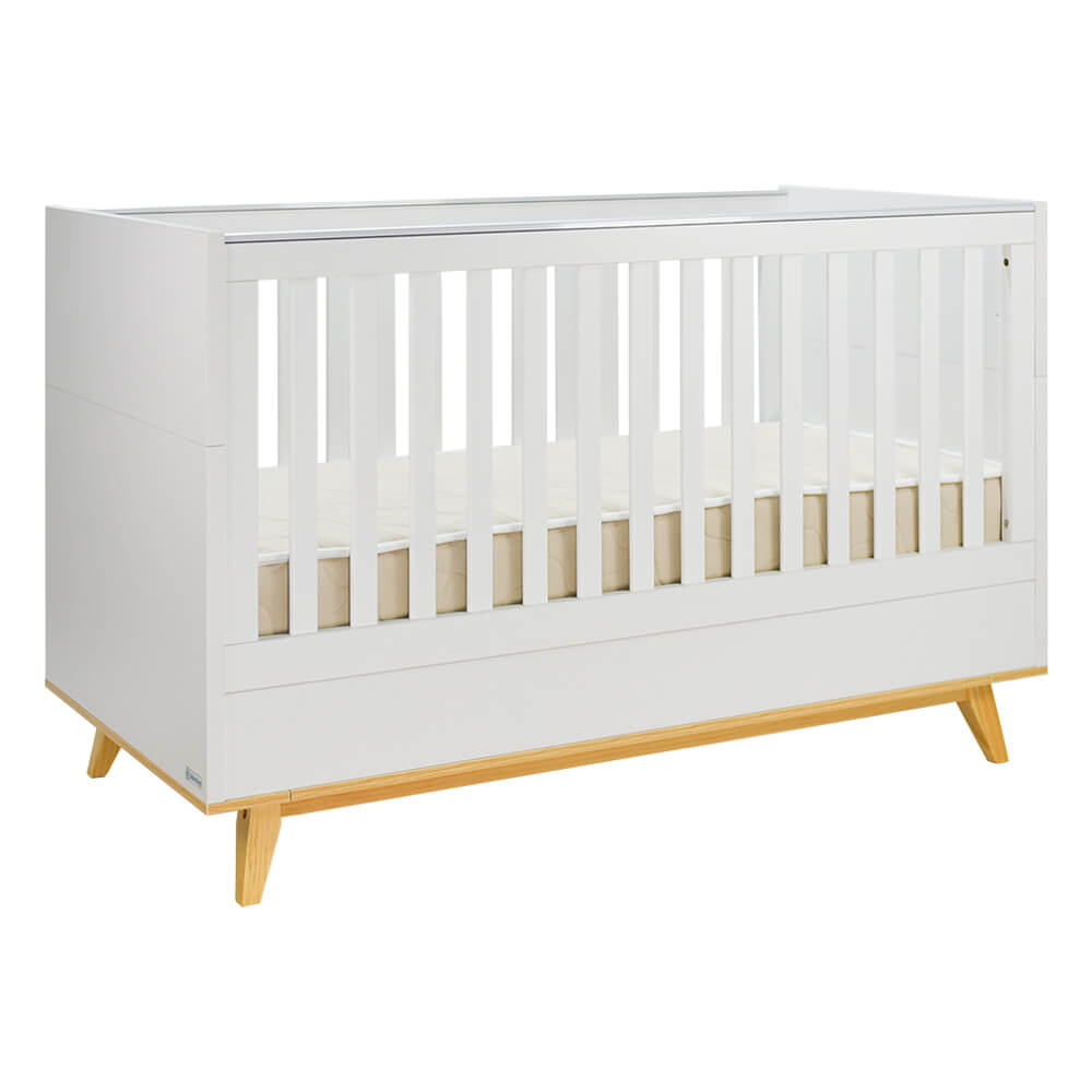 Bebe Stars Κούνια-Προεφηβικό Κρεβάτι Cappuccino White για Στρώμα 70x140cm