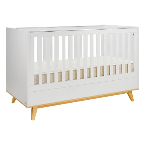 Bebe Stars Κούνια-Προεφηβικό Κρεβάτι Cappuccino White για Στρώμα 70x140cm