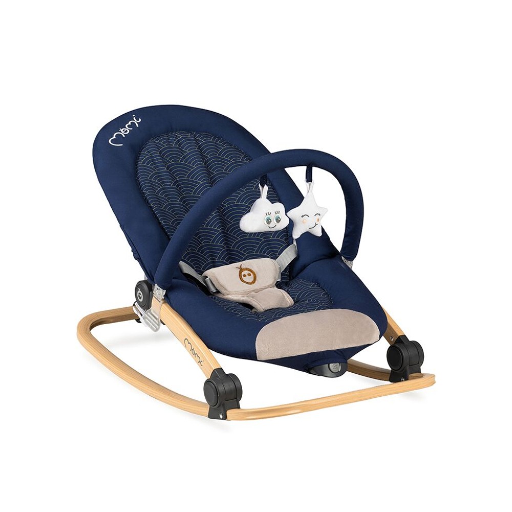 Momi Lumiwood Navy Blue Βρεφικό Ρηλάξ Με Δόνηση Και Μελωδίες