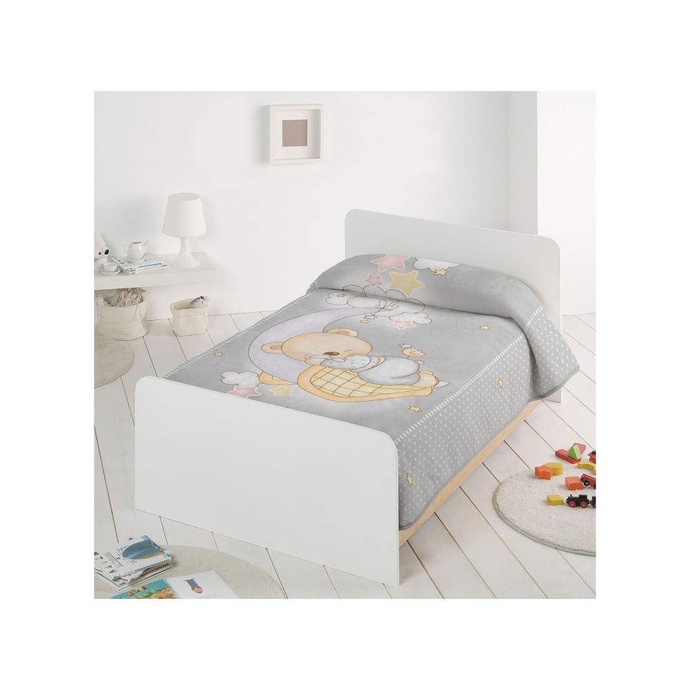 Piel Sa Sleepy Bear Κουβέρτα Αγκαλιάς 80X110 Grey