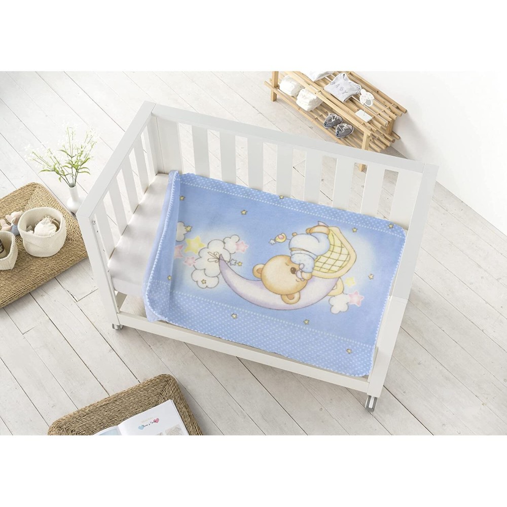 Piel Sa Sleepy Bear Κουβέρτα Αγκαλιάς 80X110 Blue