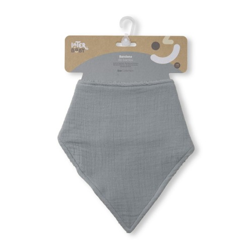 Interbaby Σαλιάρα Bandana Grey Petrol 00310-76