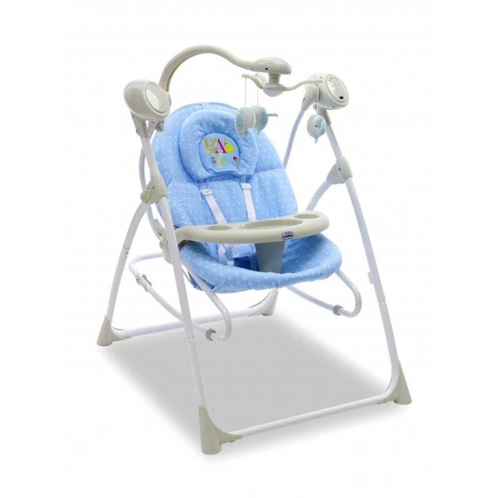 Asalvo Baby Swing Ηλεκτρικό ρηλάξ 3 σε 1 Blue