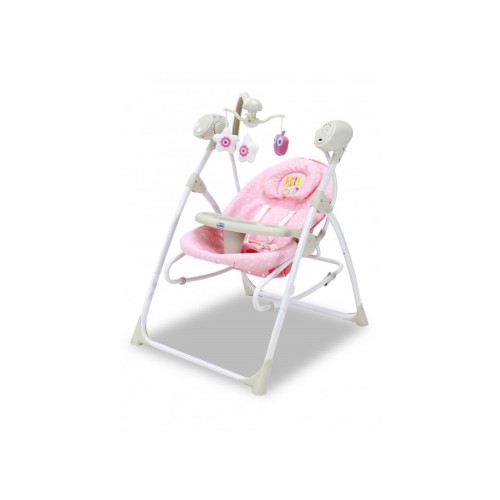 Asalvo Baby Swing Ηλεκτρικό ρηλάξ 3 σε 1 Pink