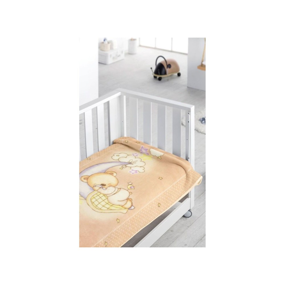 Piel Sa Sleepy Bear Κουβέρτα Κούνιας 110X140 Beige