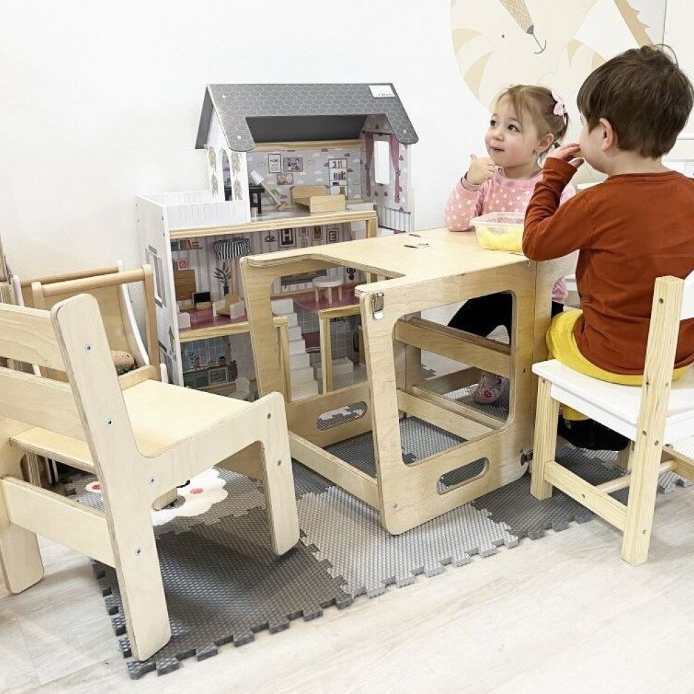 Elis Design Nature Max Montessori Πολυλειτουργικός Πύργος Εκμάθησης 90cm 3 σε 1