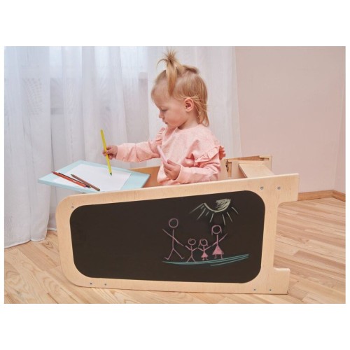 Elis Design Play 5 in 1 Montessori Πολυλειτουργικός Πύργος Εκμάθησης 75cm