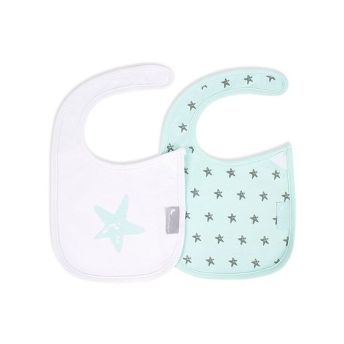 Interbaby Σαλιάρα Velcro Σετ 2 Τεμ Estrellas Green 00311-03