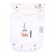 Interbaby Σαλιάρα Velcro Σετ 2 Τεμ Cabanas White 00315-09