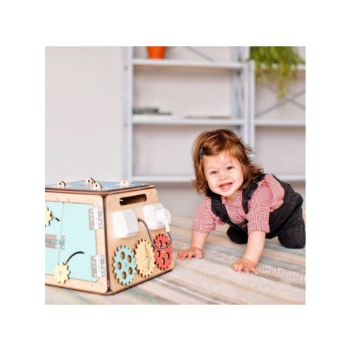 Elis Design Lock Box Montessori Κύβος Δραστηριοτήτων