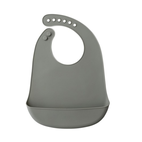 Interbaby Σαλιάρα Σιλικόνης Grey SI002-76