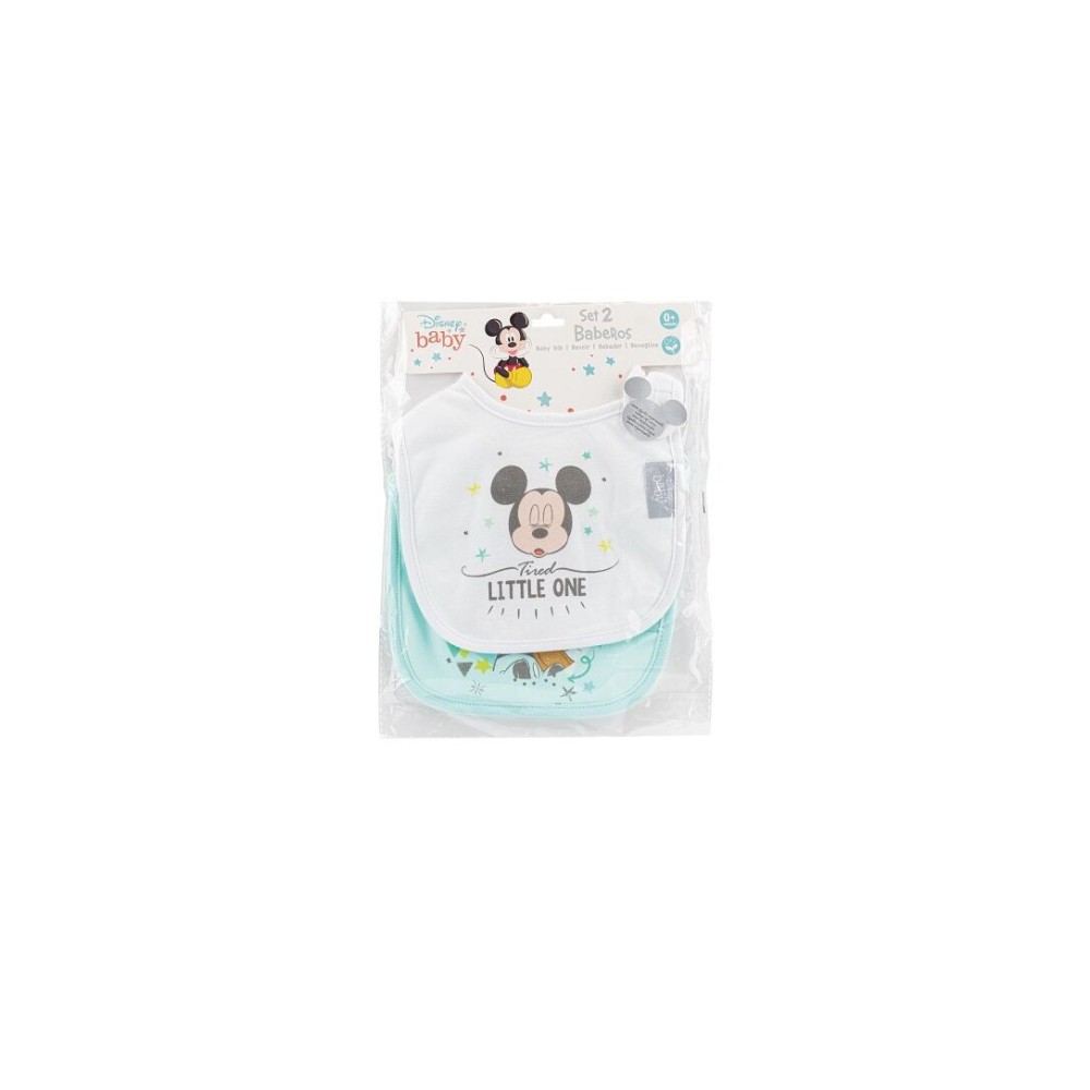 Interbaby Mickey2 Σαλιάρα Velcro Σετ 2 Τεμ  8435440365662