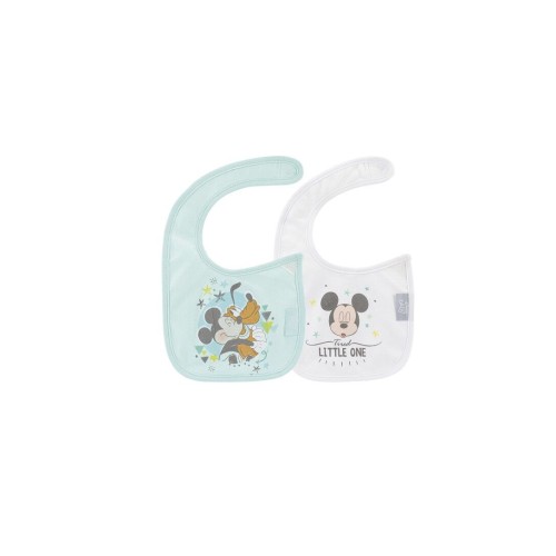 Interbaby Mickey2 Σαλιάρα Velcro Σετ 2 Τεμ  8435440365662