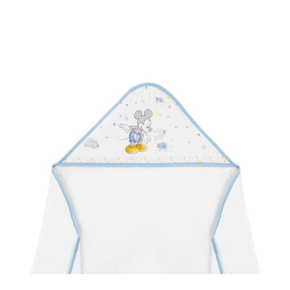 Interbaby Mickey Μπουρνούζι Κάπα White/Blue