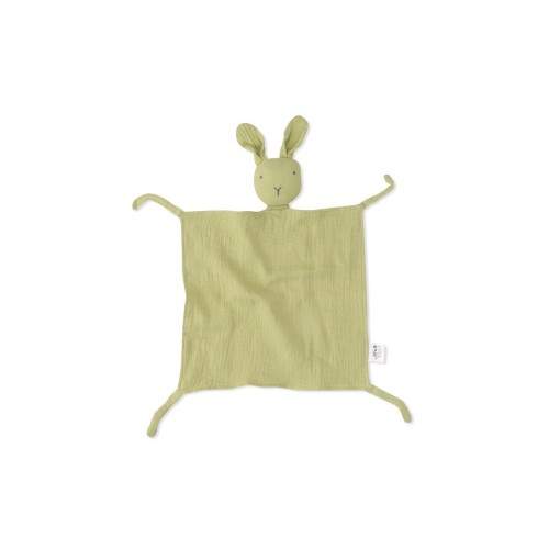 Interbaby Dou-Dou Bunny Πανάκι Παρηγοριάς Μουσελίνα Olive Green