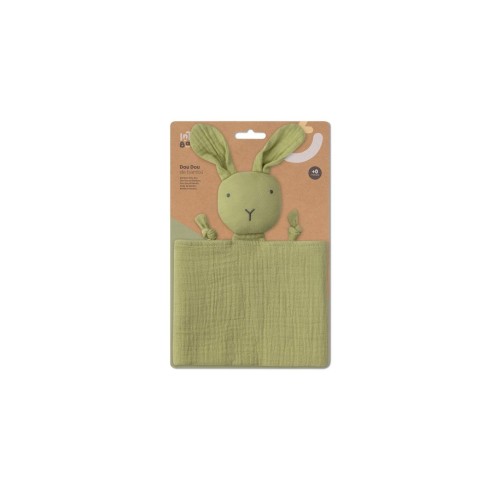 Interbaby Dou-Dou Bunny Πανάκι Παρηγοριάς Μουσελίνα Olive Green