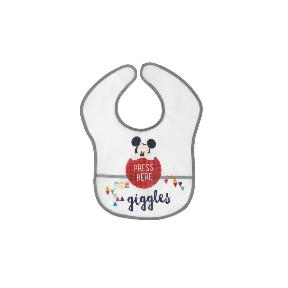 Interbaby Disney Σαλιάρα Πλαστική Τύπωμα Σετ 2 Τεμ MK-BIBPACK2-1-20