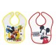 Interbaby Disney Σαλιάρα Πλαστική Τύπωμα Σετ 2 Τεμ MK-BIBPACK2-2-20