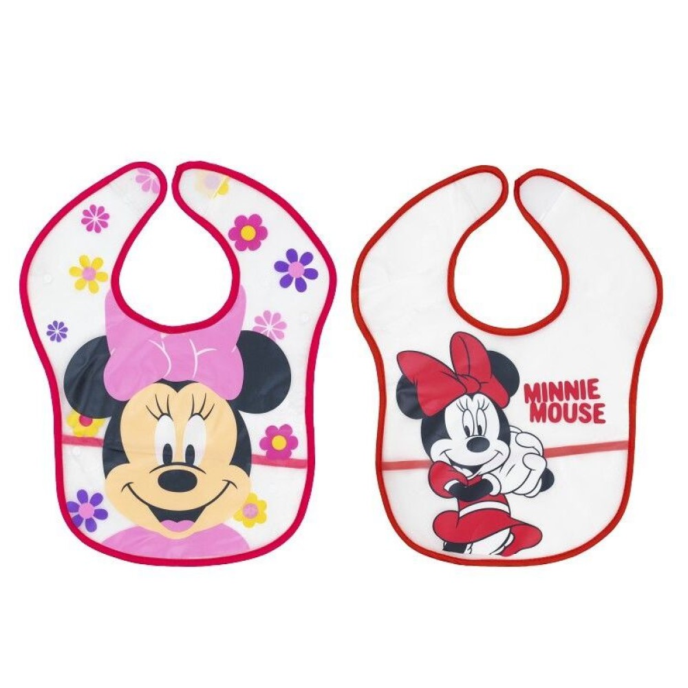 Interbaby Disney Σαλιάρα Πλαστική Τύπωμα Σετ 2 Τεμ MN-BIBPACK2-2-20