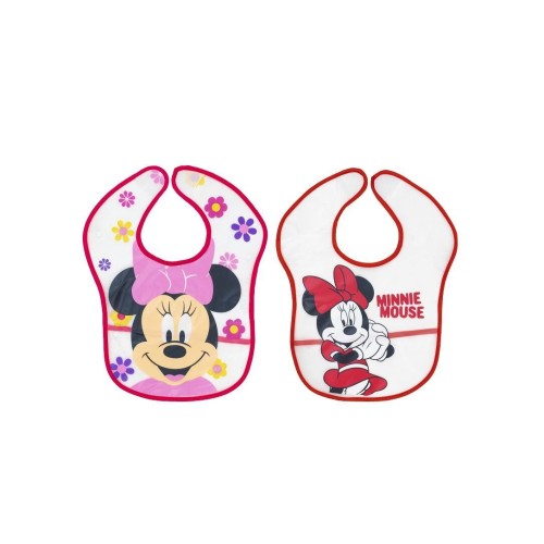 Interbaby Disney Σαλιάρα Πλαστική Τύπωμα Σετ 2 Τεμ MN-BIBPACK2-2-20