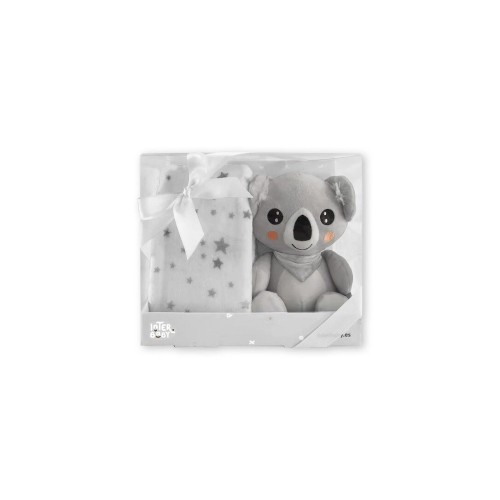 Interbaby Λούτρινο Koala & Κουβέρτα Αγκαλιάς 80X110 Grey